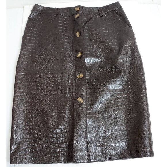 Rachel Comey x Target Women's Faux Leather Textured Pencil Skirt Size 16 Office - Picture 1 of 5